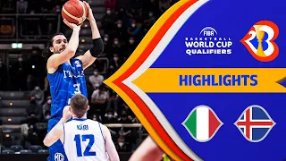 Italy - Iceland | Basketball Highlights - #FIBAWC 2023 Qualifiers