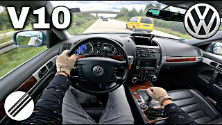 VW TOUAREG 5.0 V10 TDI TOP SPEED DRIVE PE AUTOSTRADA GERMANÃ 🏎