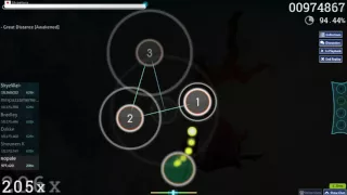 OSU! ryo (supercell) feat.chelly - Great Distance (awakened) fc