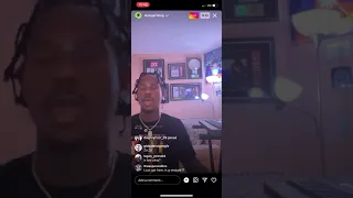 Lex Luger GEEKIN Off Drugs On Instagram Live Playing Beats !