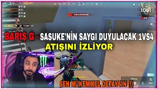 BARIŞ G - SASUKENİN SAYGI DUYURTAN 1VS4 ATIŞINI İZLİYOR !!!