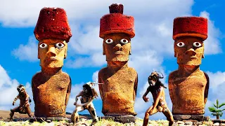 Загадка острова Пасхи (Рапануи), новый взгляд на расположение истуканов (моаи) и аху