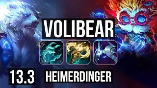 VOLI vs HEIMER (TOP) | 400+ games, Dominating | EUW Master | 13.3