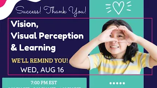 Vision, Visual Perception, & Learning