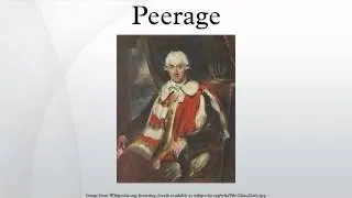 Peerage