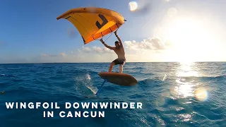 Wingfoil downwinder in Cancun