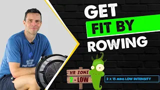 2 x 15 minutes Low Intensity RowAlong Workout - ZONE 2 HR: Get Fit 1