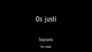 Choir/chór A. Bruckner - Os justi - Soprano + score