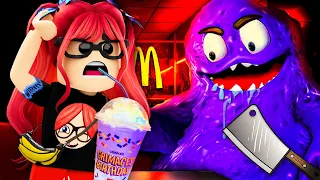 UCIEKAM przed STRASZNYM Grimace Shake 🥤 Roblox