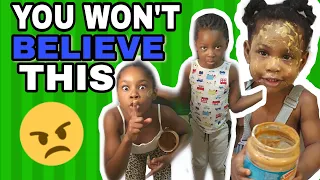 Sibling Covers Baby With Peanut Butter//Patience David