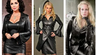 Wonderful and amazing of office wear leather dress designs ideas