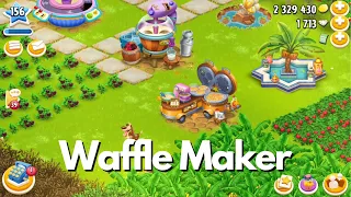 [Level 156] New Machine Waffle maker | Hay Day gameplay #337