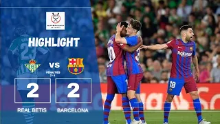 BETIS 2-2 BARCA (2-4) HIGHLIGHTS I SPANISH SUPERCUP. Through to the FINAL on PENALTIES