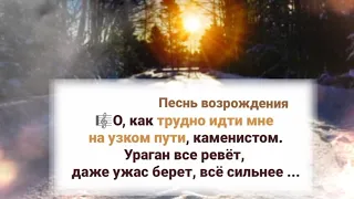 📖 О, как трудно идти мне на узком пути,каменистом...