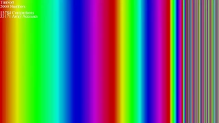 *SEIZURE WARNING* 50+ Sorts, Visualized - Rainbow