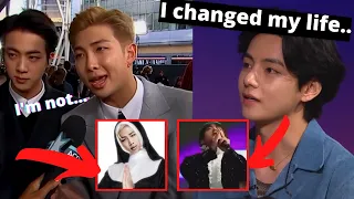 Jungkook and V reveal why they changed their religion recently !!