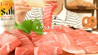 【咀嚼音】まぐろを食べる【Eating Sounds】