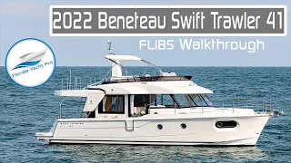 2022 Beneteau Swift Trawler 41 | Sister Ship FLIBS 2020 Walkthrough | NEW Available in South Florida