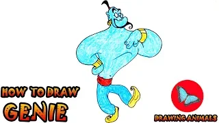 How To Draw Genie from Aladdin | Drawing Animals