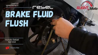 Honda Rebel - Brake fluid flush