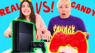 REAL VS CANDY CHALLENGE!