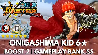 ONIGASHIMA KID 6★ GAMEPLAY | LVL 100 RANK SS | ONE PIECE BOUNTY RUSH OPBR! [4K HD]