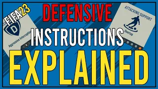 All Defenders Player Instructions Explained in FIFA 23 | Custom Tactics Explained