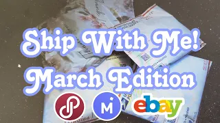Ship With Me Poshmark, Ebay, and Mercari Sales | March 11th - 16th | Full-Time Reseller