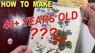 Will a 40 Year Old Ceramic Decal Work on Fused Glass? Project Tutorial