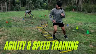 Agility & Speed Training- Cones & ladder drills| Fast feet| Improve footwork and Coordination.