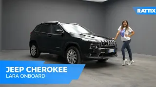 JEEP CHEROKEE DIESEL 2.2 MJT 200CV 4WD ACTIVE NERO USATO (2016) | INTERNI ED ESTERNI CON LARA