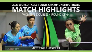 Goda/Yehia vs Doo/Zhu | WD R64 | 2023 ITTF World Table Tennis Championships Finals