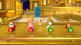 Super Mario Party Partner Party #2428 Tantalizing Tower Toys Shy Guy & Peach vs Dry Bones & Diddy