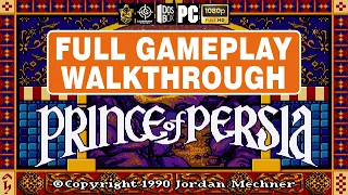 Prince of Persia 1989 (POP) | Full Gameplay Walkthrough Longplay, All Mega Potions | Full HD | LG