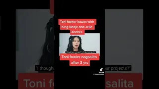 Toni fowler nagsalita after 3yrs sa issues Nila King Badger and Jelie Andres #tonifowler