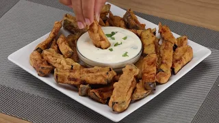 Berinjela melhor que batata frita! Você já comeu berinjela assim? Receita fácil e rápida!