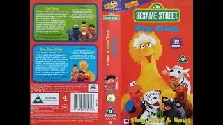 Sesame Street - Sing Along and Sing, Hoot and Howl (1998, UK VHS)