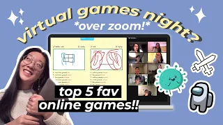 TOP 5 FAV FREE ONLINE AND VIRTUAL GAMES for your next games night!!