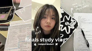 finals STUDY VLOG  📖  compsci student, early mornings, new haircut, study sessions, etc.