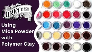 Using Mica Powders with Polymer Clay
