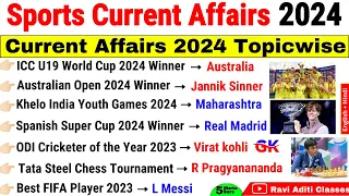 Sports Current Affairs 2024 | Sports Awards 2024 | Sports News 2024 | Sports Trophy Winner 2024