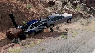 Luxury cars get into accidents - BeamNG.drive. BMW M3 GTR (E46) and Lamborghini Aventador.