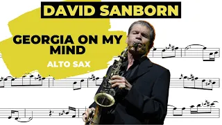 GEORGIA ON MY MIND [alto sax trascription] DAVID SANBORN