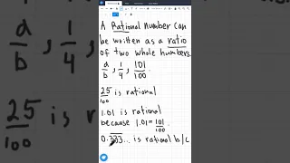 Grade 8 Math What's the Difference Between Rational And Irrational Numbers #shorts #math