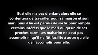 Est-il permis a la femme de sortir pour les visites lorsque son mari est absent