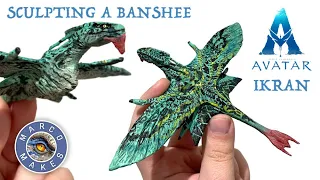Sculpting a BANSHEE / IKRAN from AVATAR the Way of Water - How to sculpt a creature figure