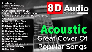 Popular Old Acoustic Love Songs 80s - 90s  | Beautiful Guitar Acoustic Cover - 8D Audio | Audioblaz