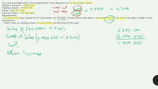 Sales and Cost of Sales adjustment 1