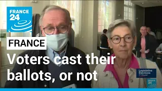 French legislative elections: Voters cast their ballots, or not • FRANCE 24 English