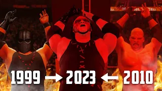Kane's Ring Pyro Evolution in WWE Games (1999 - WWE 2K23)